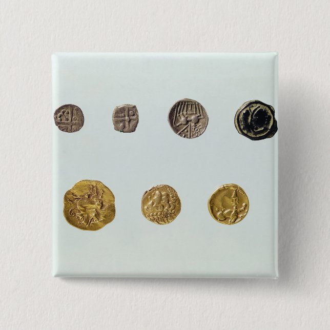Gaulish coins, c.750-0 BC Pinback Button (Front)