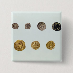 Gaulish coins, c.750-0 BC Pinback Button