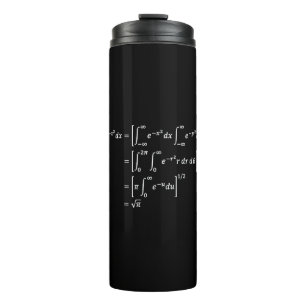 gaussian integral calculation, math and science thermal tumbler