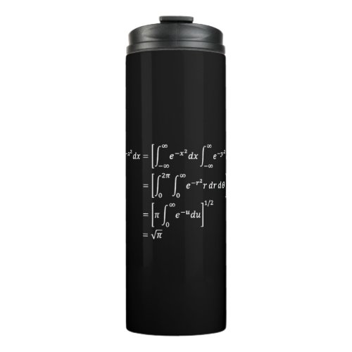 gaussian integral calculation math and science thermal tumbler