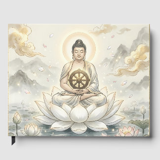 Gautam Buddh Meditation Art Guest Book - Peaceful