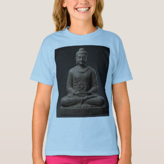 Gautam Buddh Meditative Kids T-Shirt | Dhamma Art