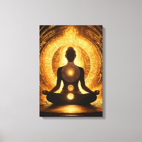 Gautam Buddhas Enlightenment Canvas Print