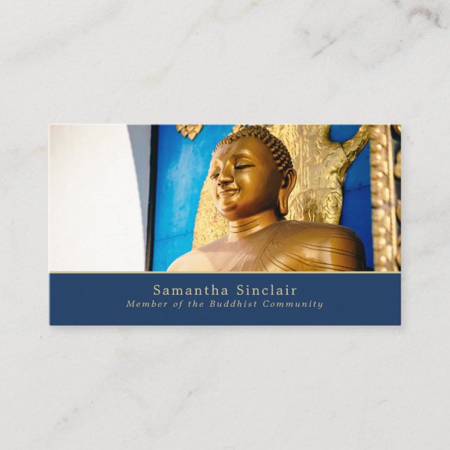 Gautama Buddha, Buddhism, Buddhist Business Card (Front)