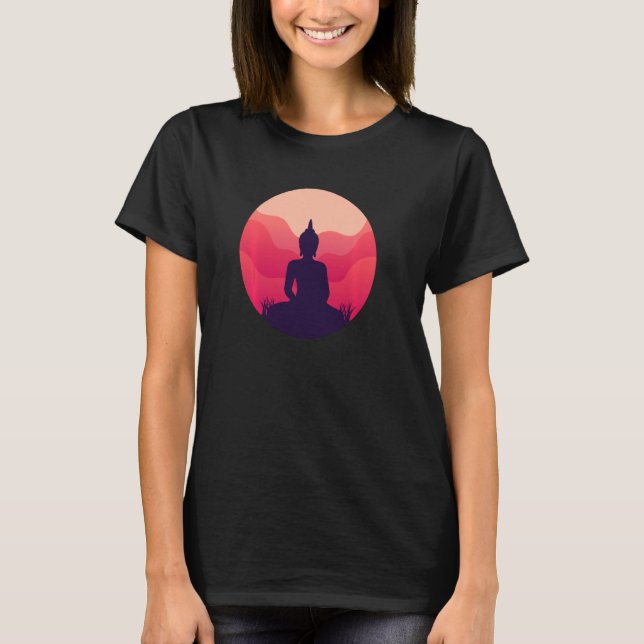 Gautama Buddha Buddhist Meditation Spiritual Zen Y T-Shirt (Front)