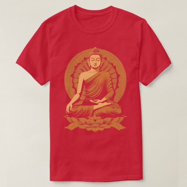 Gautama Buddha Meditations Coffee T-Shirt (Design Front)