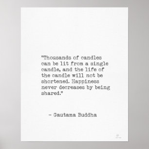 Gautama Buddha quote Poster