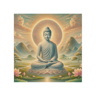 Gautama Buddha - Zen Buddhism Wood Wall Art