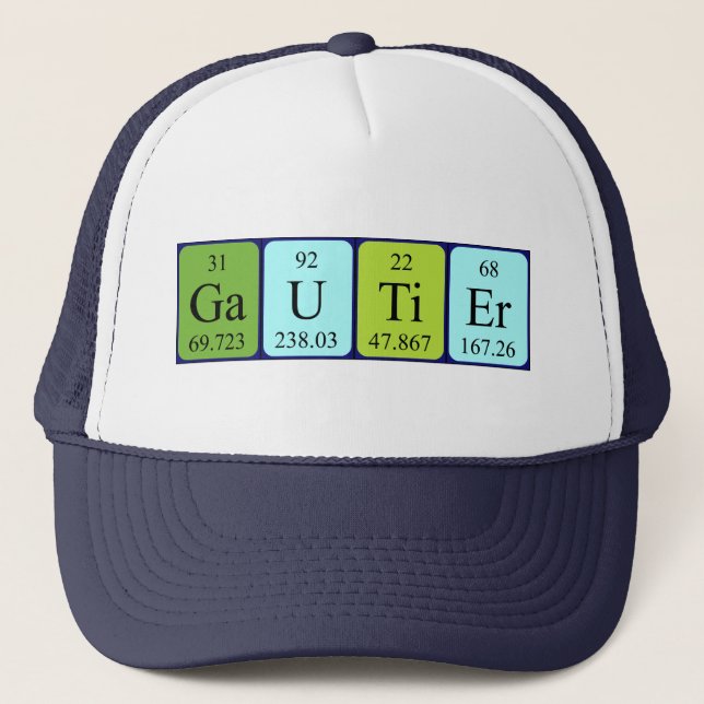 Gautier periodic table name hat (Front)