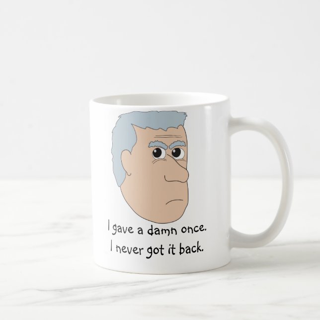 "Gave a damn once" Curmudgeon Mug (Right)