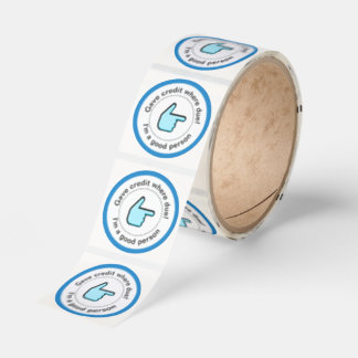 Gave Credit Badge Classic Round Sticker