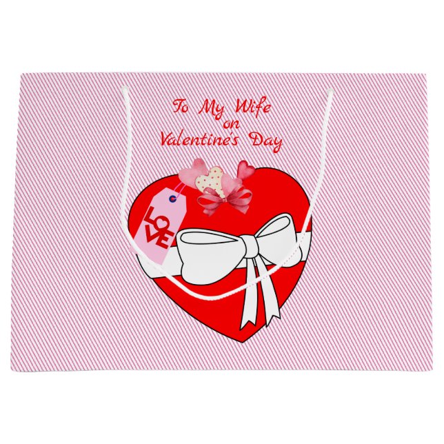 Gave You My Heart Gift for Wife Girlfriend Mother Large Gift Bag (Front)
