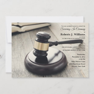 Gavel and Sound Block Invitation