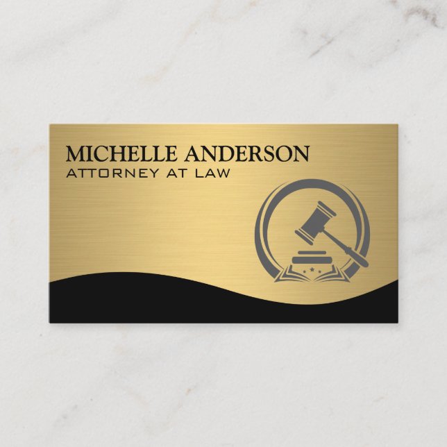 Gavel | Law and Order | Justice Business Card (Front)
