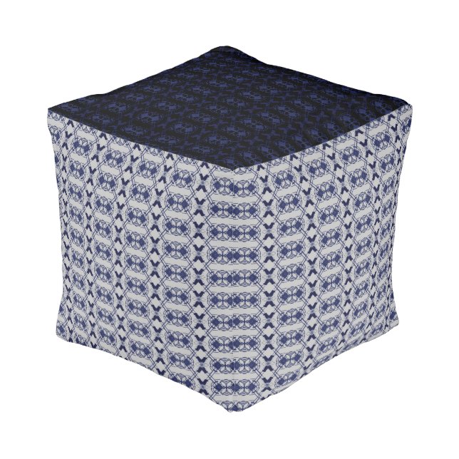 Gavel Navy Black Grey Lawyer Indoor Poufs (Angled Back)