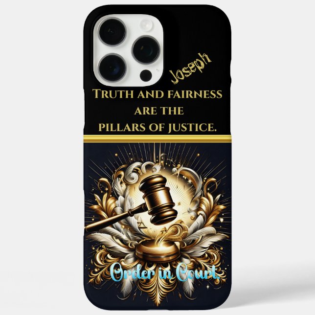 Gavel on Base Commands Authority Case-Mate iPhone Case (Back)