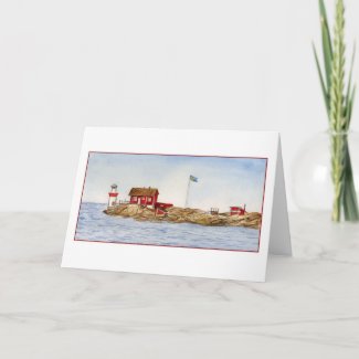 Gaveskar Lighthouse Greeting Card