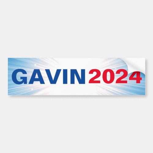 GAVIN 2024 bumper sticker