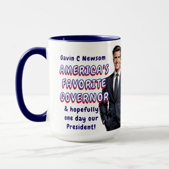 Gavin C Newsom | America's Favorite Governor Mug (Left)