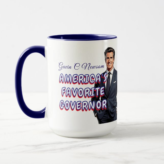 Gavin C Newsom | America's Favorite Governor Mug (Left)