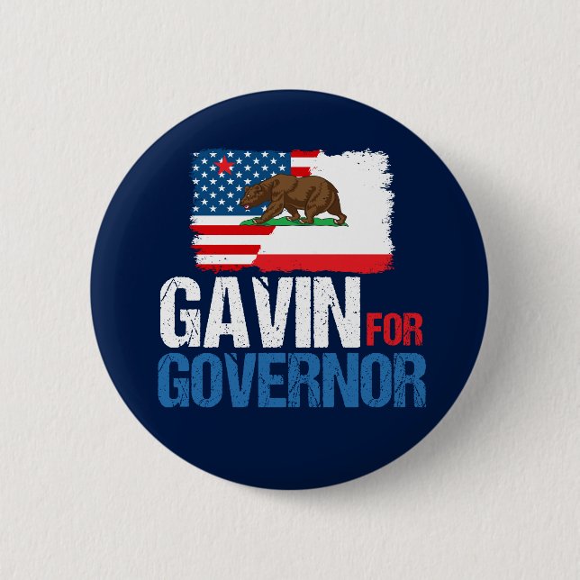 Gavin for Governor of California in 2018 Button (Front)