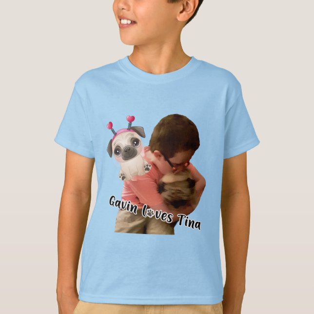 Gavin loves Tina t-shirt (Front)