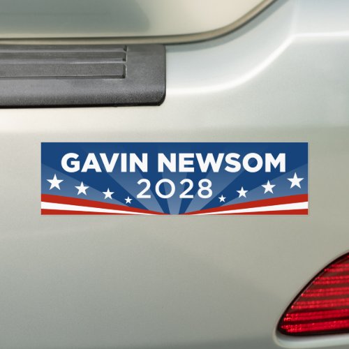 Gavin Newsom 2028 Bumper Sticker