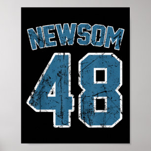 Gavin Newsom 2028 For President Election Campaign  Poster