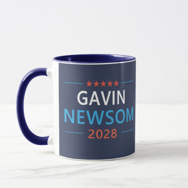 Gavin Newsom 2028 For President Mug (Left)
