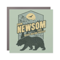 Gavin Newsom 2028 Resist Protect Defend Car Magnet