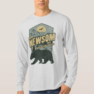 Gavin Newsom 2028 Resist Protect Defend T-Shirt