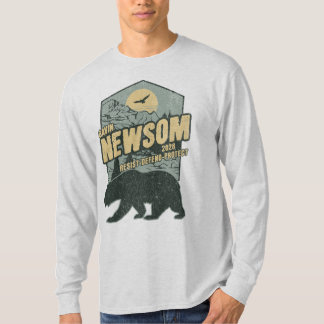 Gavin Newsom 2028 Resist Protect Defend T-Shirt