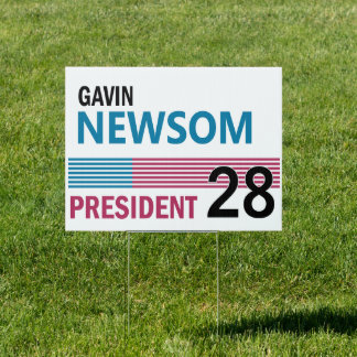 Gavin Newsom 2028 Sign