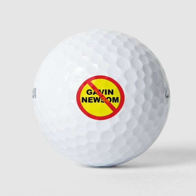 Gavin Newsom Anti Golf Balls (Front)