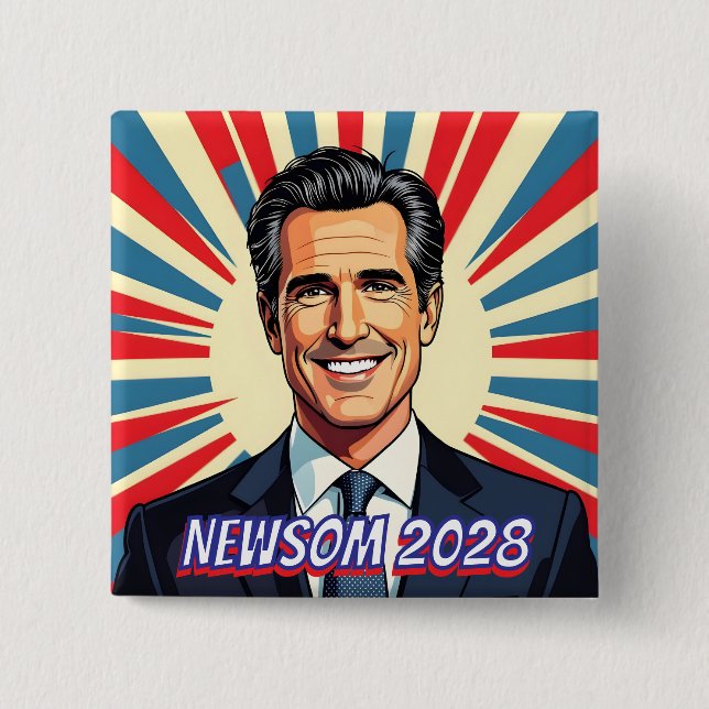Gavin Newsom | California's Favorite Governor Button (Front)