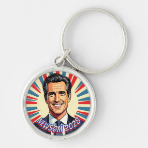 Gavin Newsom California's Favorite Governor Keychain