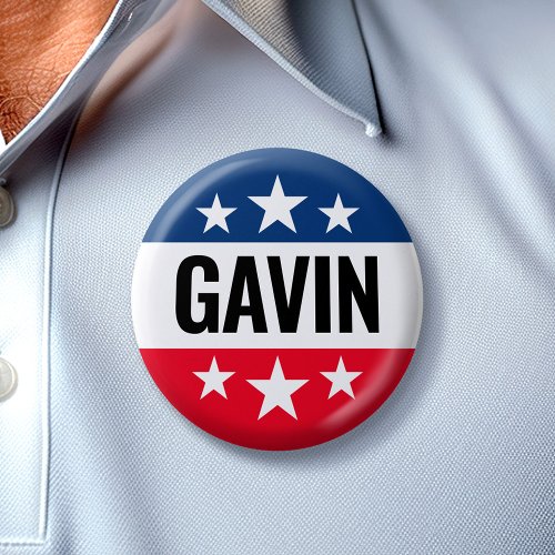 Gavin Newsom Campaign _ Vintage Ike Design Button