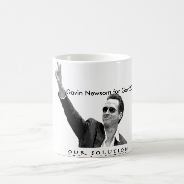 Gavin Newsom for Gov 2010 Coffee Mug (Center)