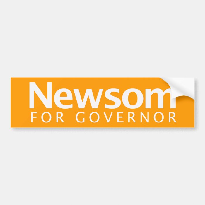 Gavin Newsom for Governor Bumper Sticker