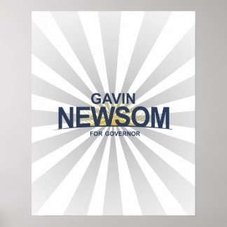 Gavin Newsom for Governor Poster
