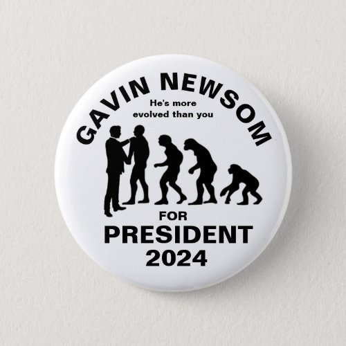Gavin Newsom for President 2024 Button