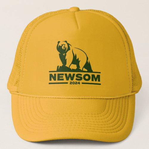 Gavin Newsom for President _ 2024 _ Trucker Hat