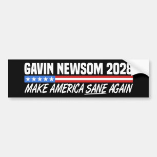 Gavin Newsom For President 2028 Bumper Sticker