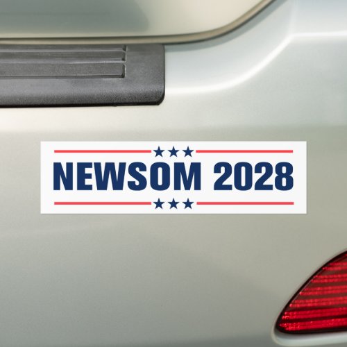 Gavin Newsom for President 2028 Bumper Sticker Gavin Newsom for President 2028 Bumper Sticker