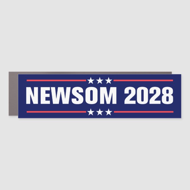 Gavin Newsom for President 2028 Car Magnet (Front)
