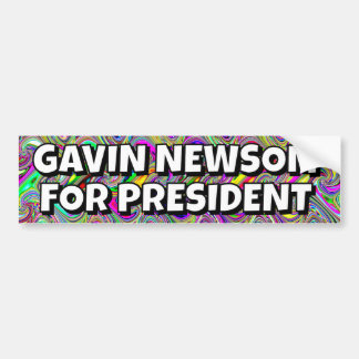 GAVIN NEWSOM FOR PRESIDENT BUMPER STICKER