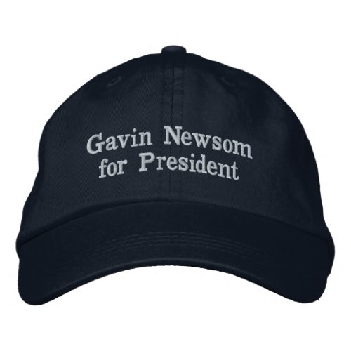 Gavin Newsom for President Embroidered Baseball Cap