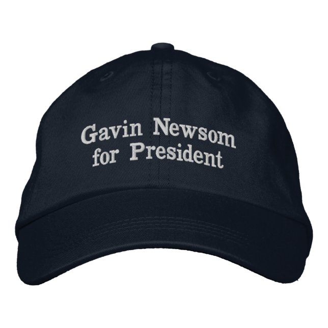 Gavin Newsom for President Embroidered Baseball Cap (Front)