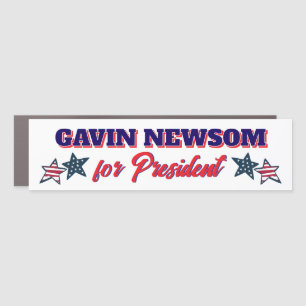 Gavin Newsom for President Political Car Magnet