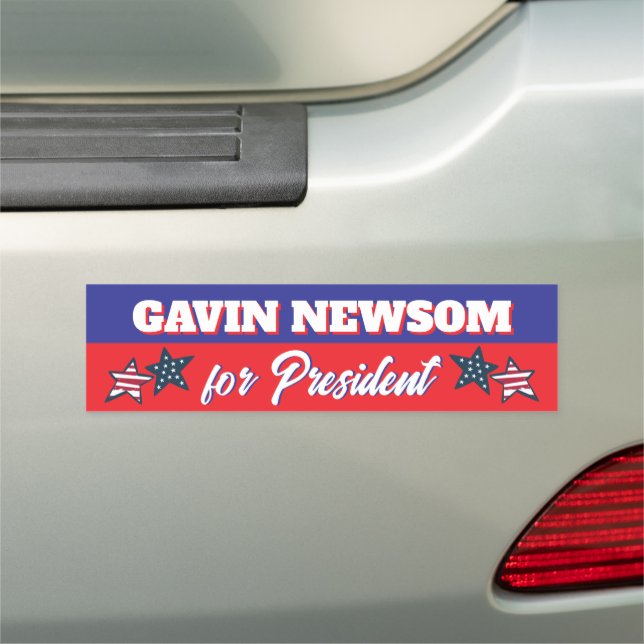 Gavin Newsom for President Political Car Magnet (In Situ)